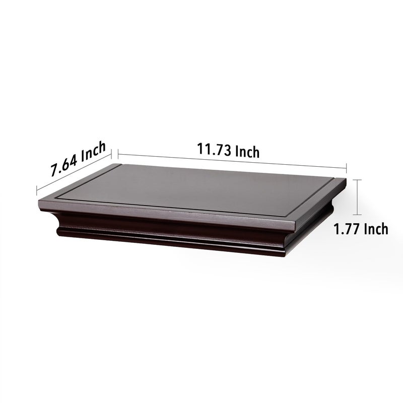AH-DECOR AHDECOR Floating Shelves Wall Mounted, Deeper Wall Storage Shelf for Home DÃ©cor, Super Sturdy, Easy to Install, 12â€ Wide, 7.75â€ Deep, Espresso Brown - Image 5